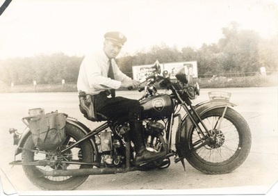8x10 Print Minnesota Highway Patrol Harley Davidson Motorcycles 1940's #100897 